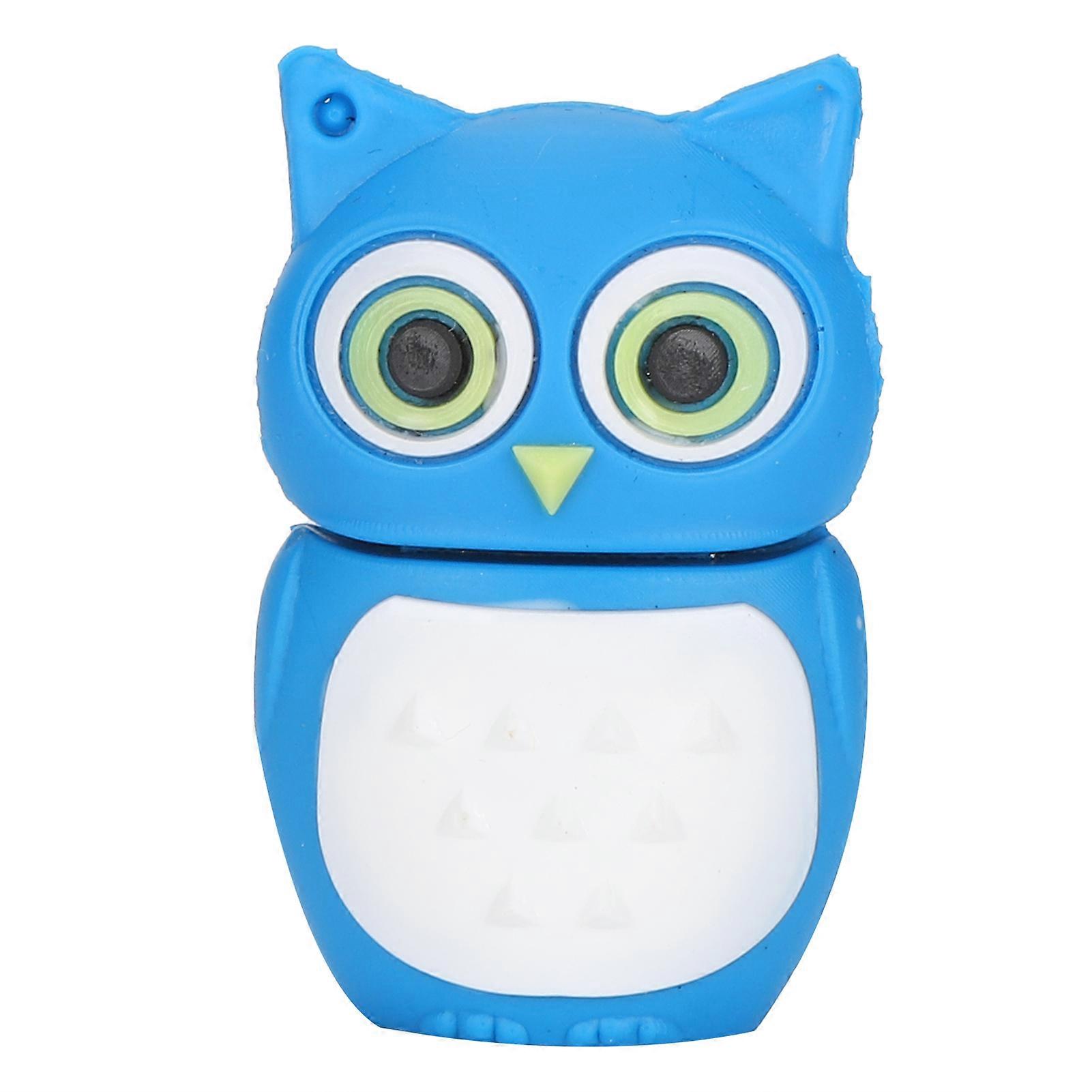 Cartoon U Disk Blue Owl Appearance High Speed Bulk Storage Flash Drive Memory Device