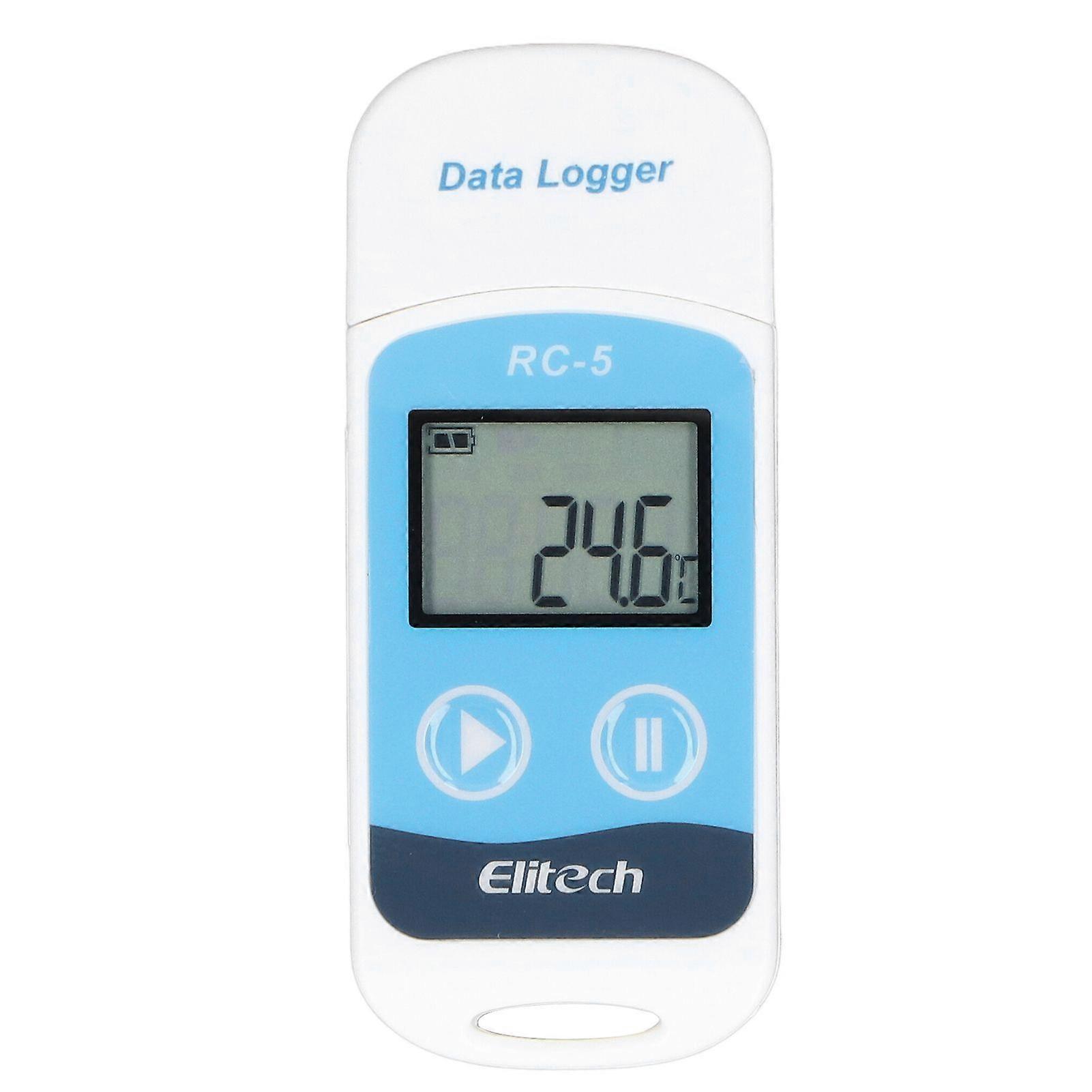 USB Temperature Data Logger IP67 Waterproof 32000 Readings Temperature Data Recorder for Cold Chain