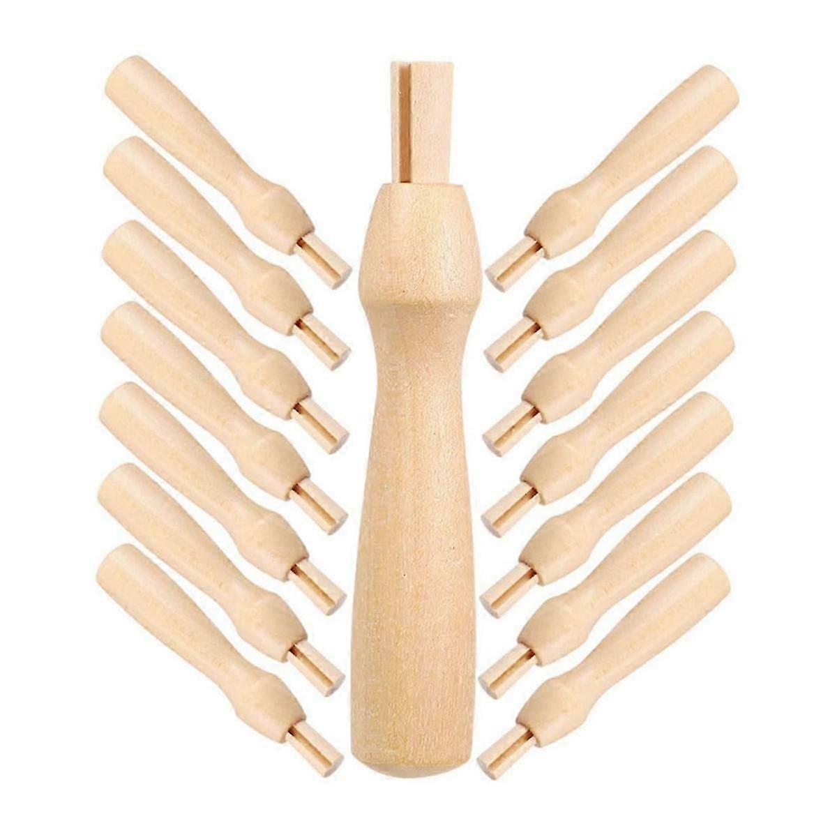 16pcs Poking Fun Tool Felting Needles Handles Felting Handles Needle