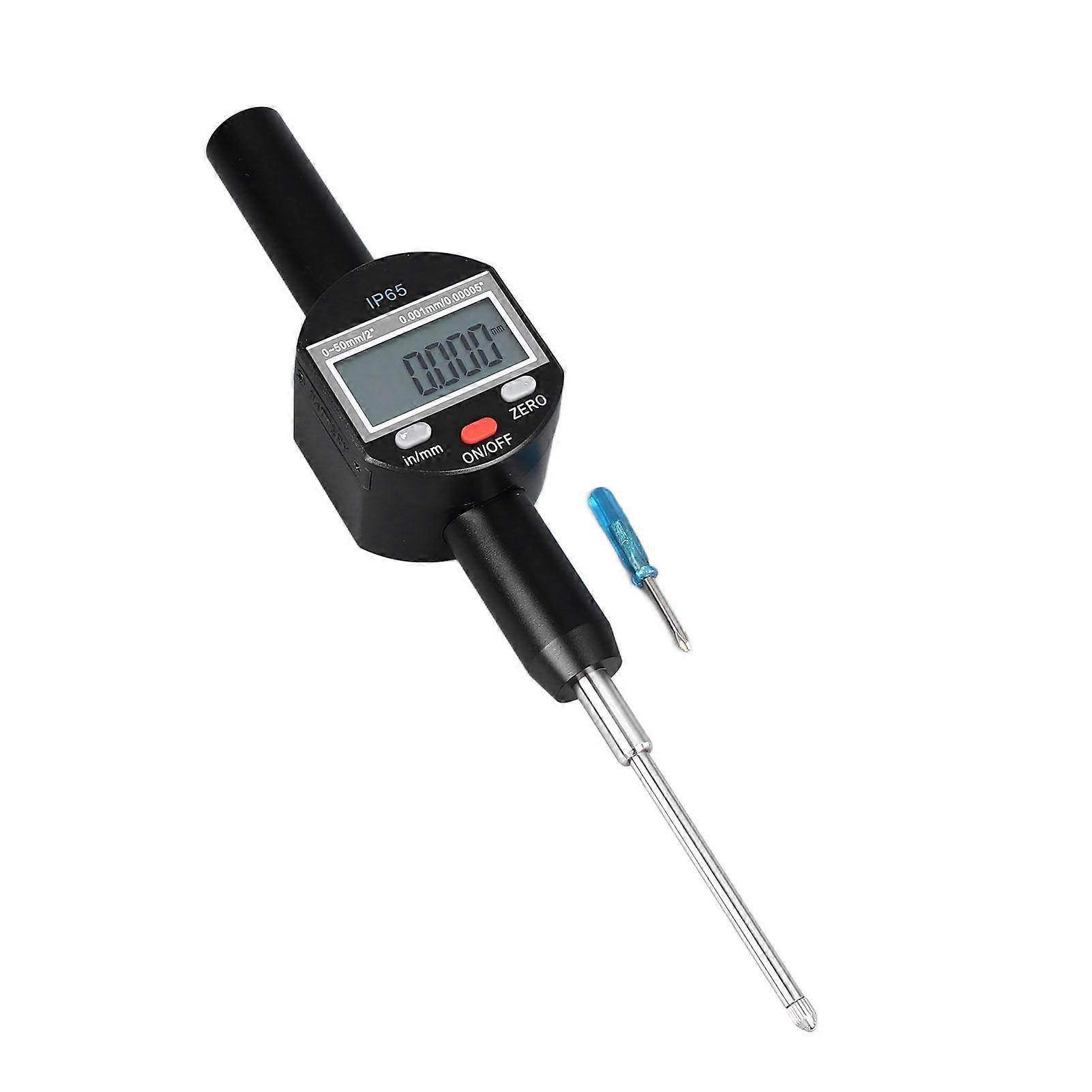 Digital Dial Indicator 0-50mm 0.001mm Resolution IP65 Waterproof