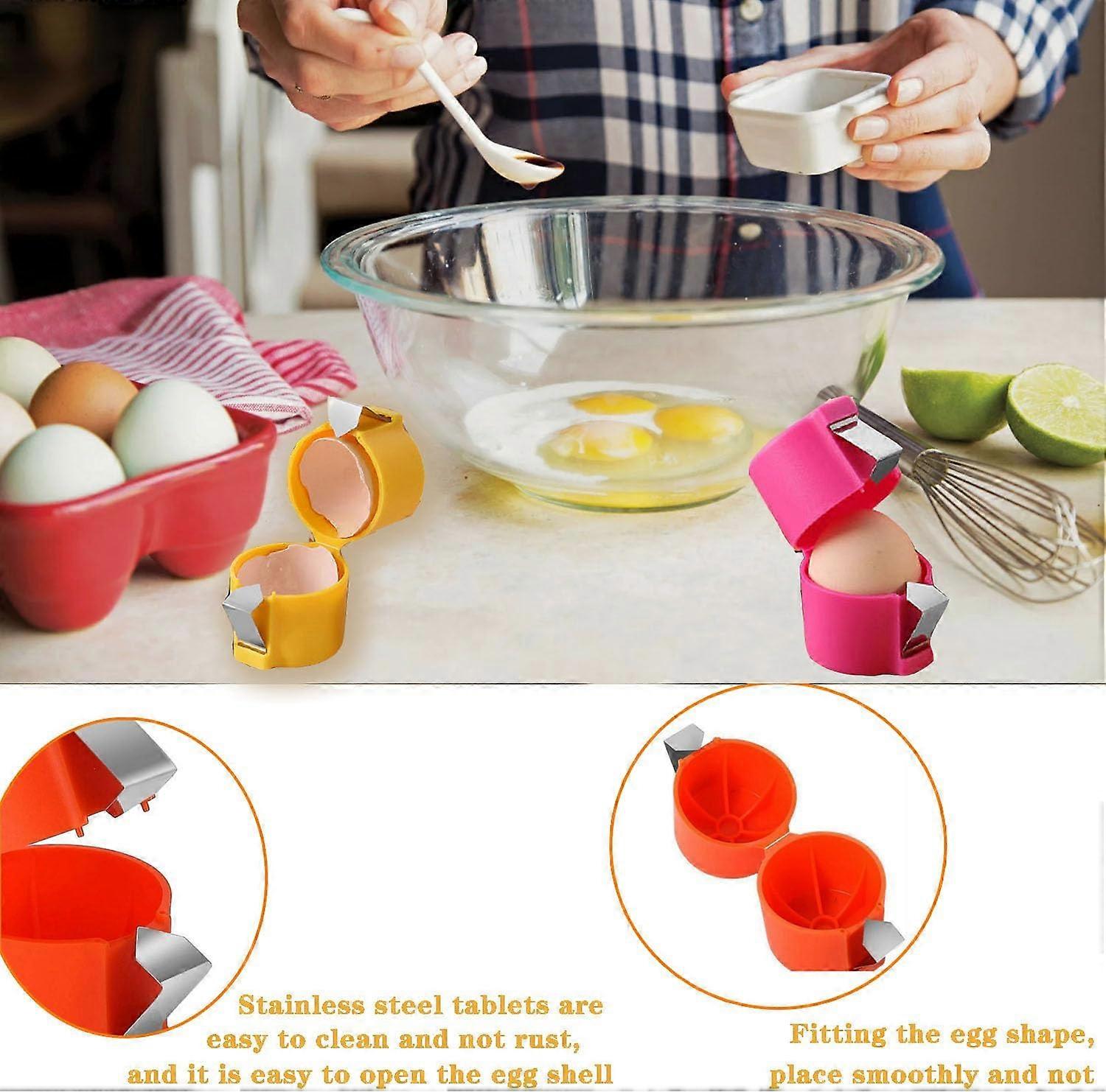 Eggshell Remover 3Pack, Handheld Egg Cracker Tool, Egg Shell Cutter, Egg Peeler, Portable Egg Opener, Home Dorm Kitchen