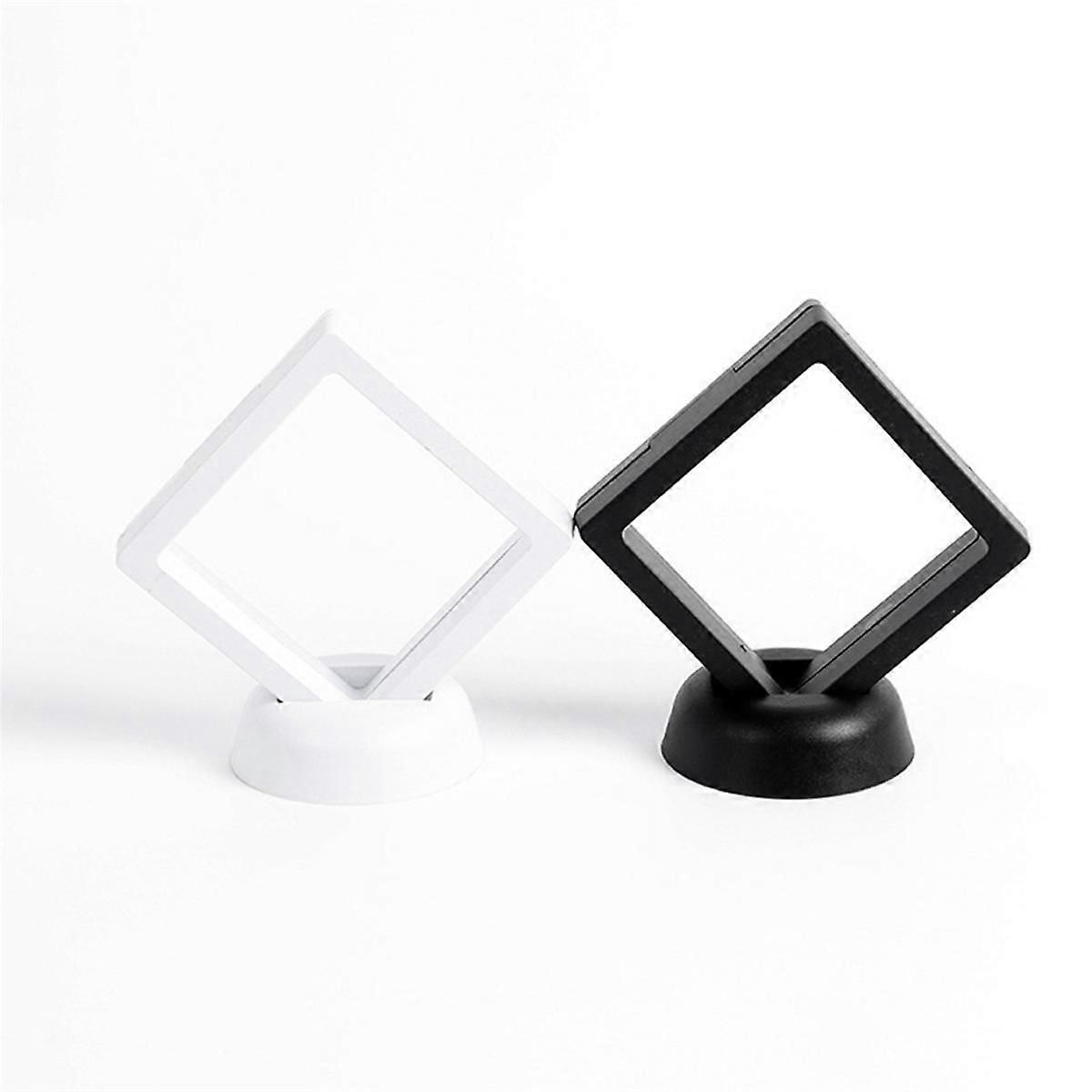 30 Pcs 3D Floating Coin Display Frame Stand Storage Boxes for Jewelry Ring Earrings Coin Medals Cha