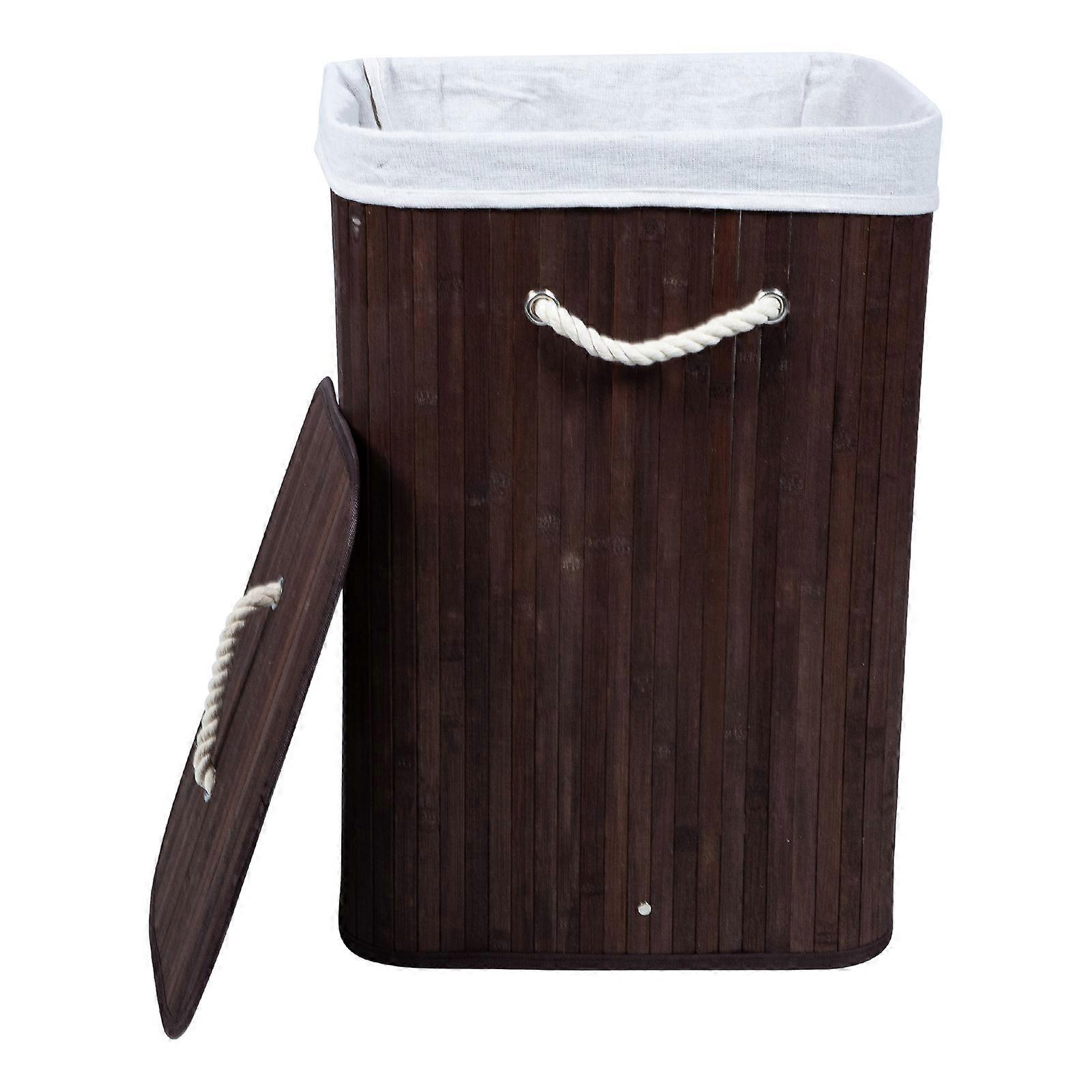 Handheld Bamboo Laundry Basket Laundry Holder for Home