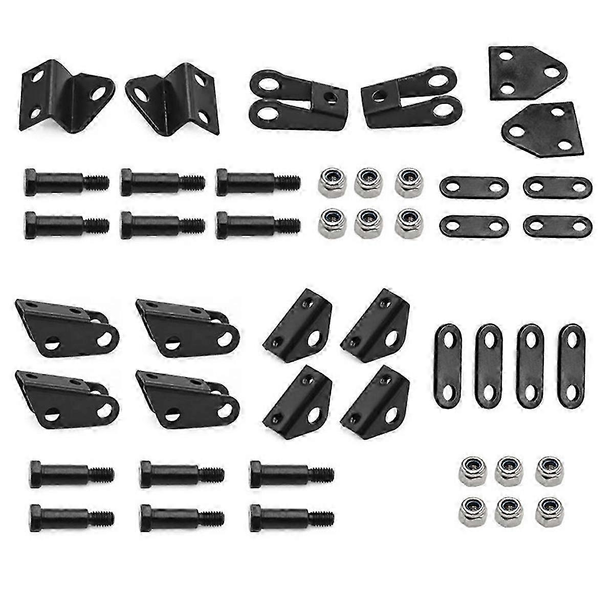RC Car Upgrade Front & Rear Hanging Brackets Kit for 1/14 Scale Trailer Model Vehicles
