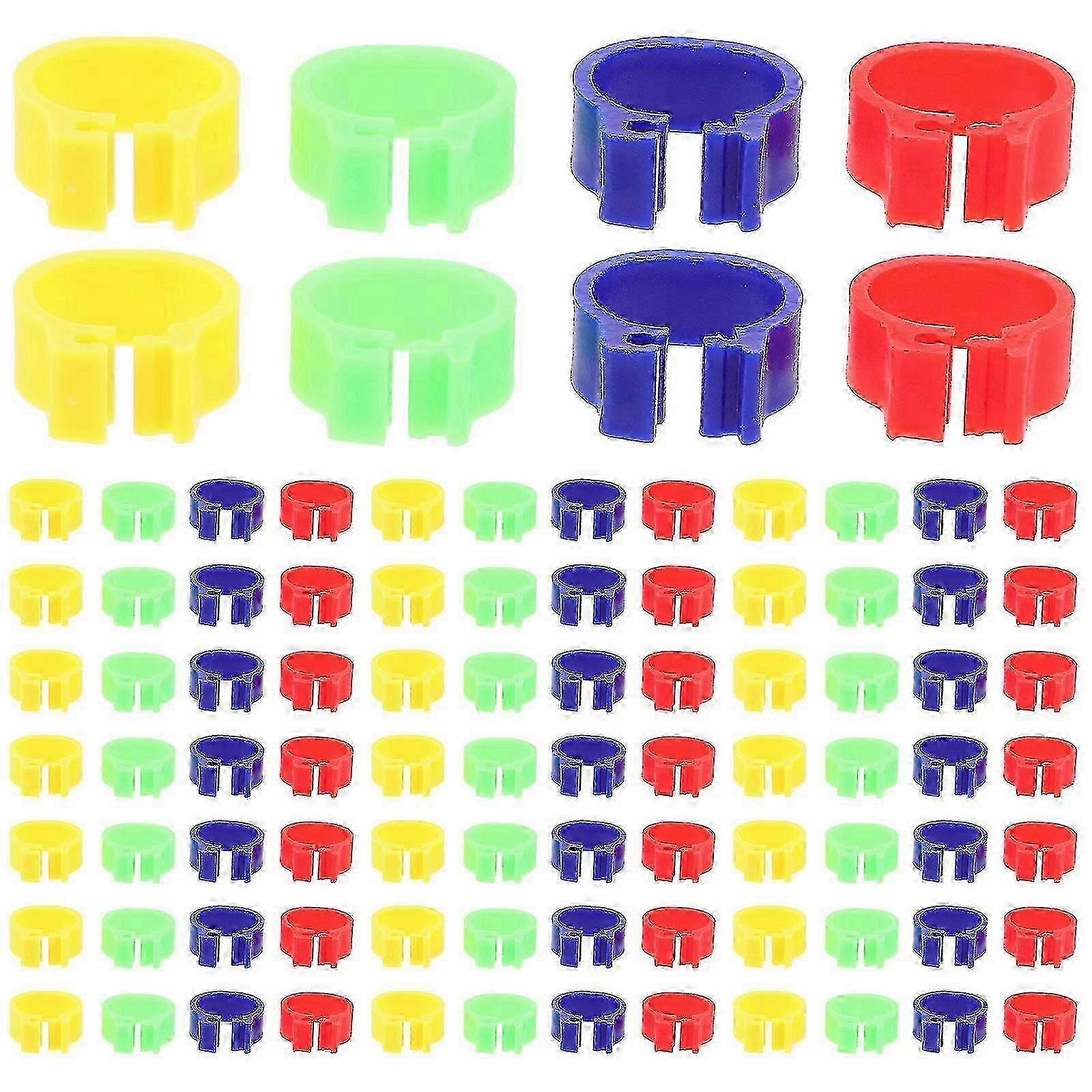 200 Pack of Vibrant Chicken Leg Identification Bands for Farm Poultry Edition 0909