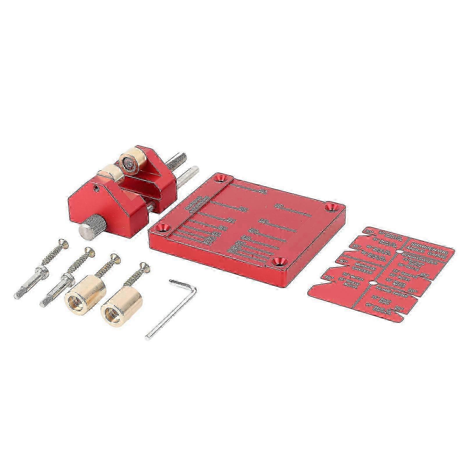Stainless Steel Chisel Sharpening Guide Jig Kit for Woodworking Planes - Precise Angle Fixture