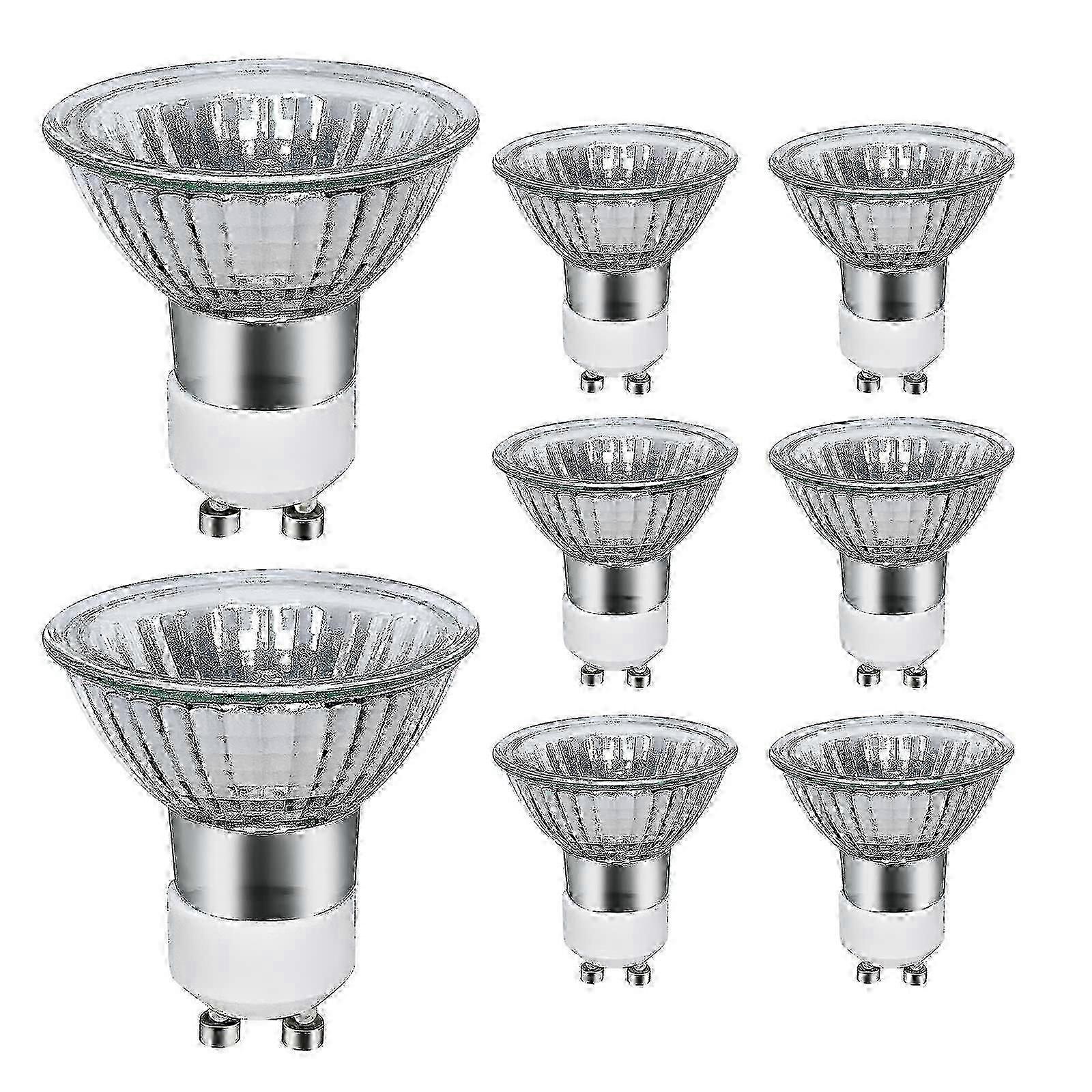 GU10 Halogen 35W 2800K Dimmable Ceiling Spotlights, Warm White Light Bulbs 8-Pack