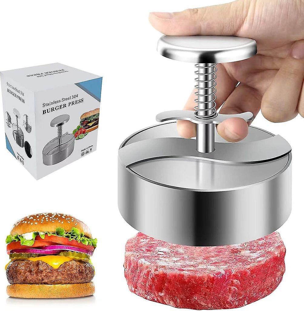 Hamburger press, stainless steel hamburger press, adjustable, patty forming machine for party dinner grilling