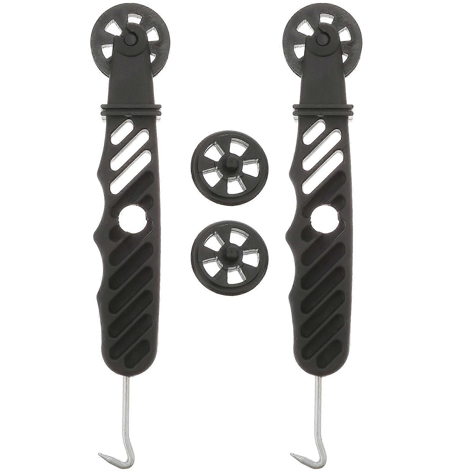 Portable Screen Repair Tool for Window Screen Installation with 2Pcs Roller Hooks