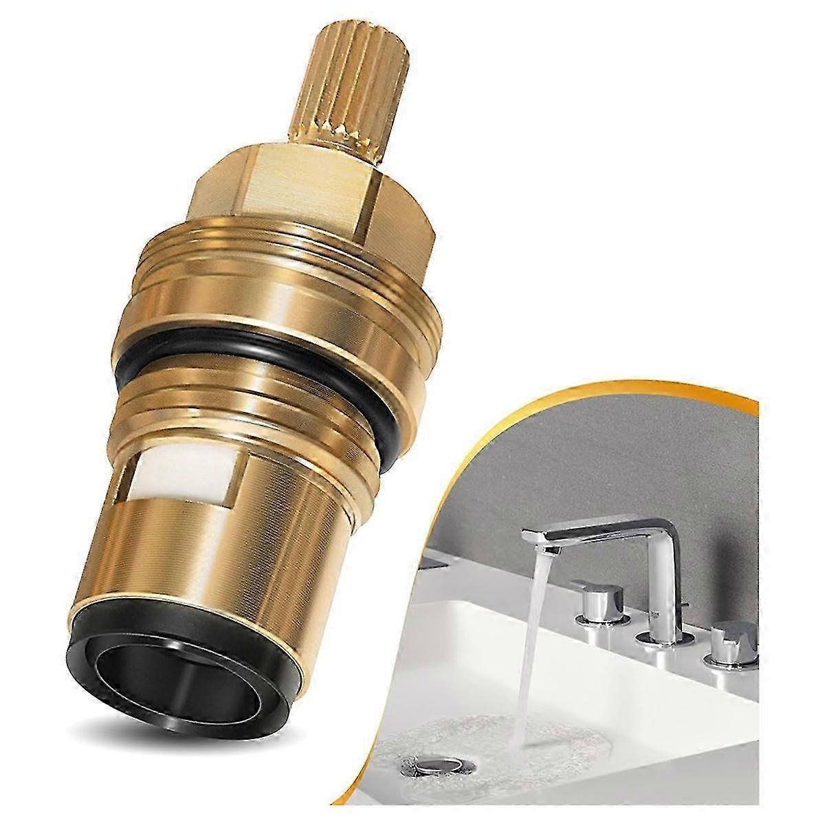 Ceramic valve core for Grohe, brass material, hot and cold control