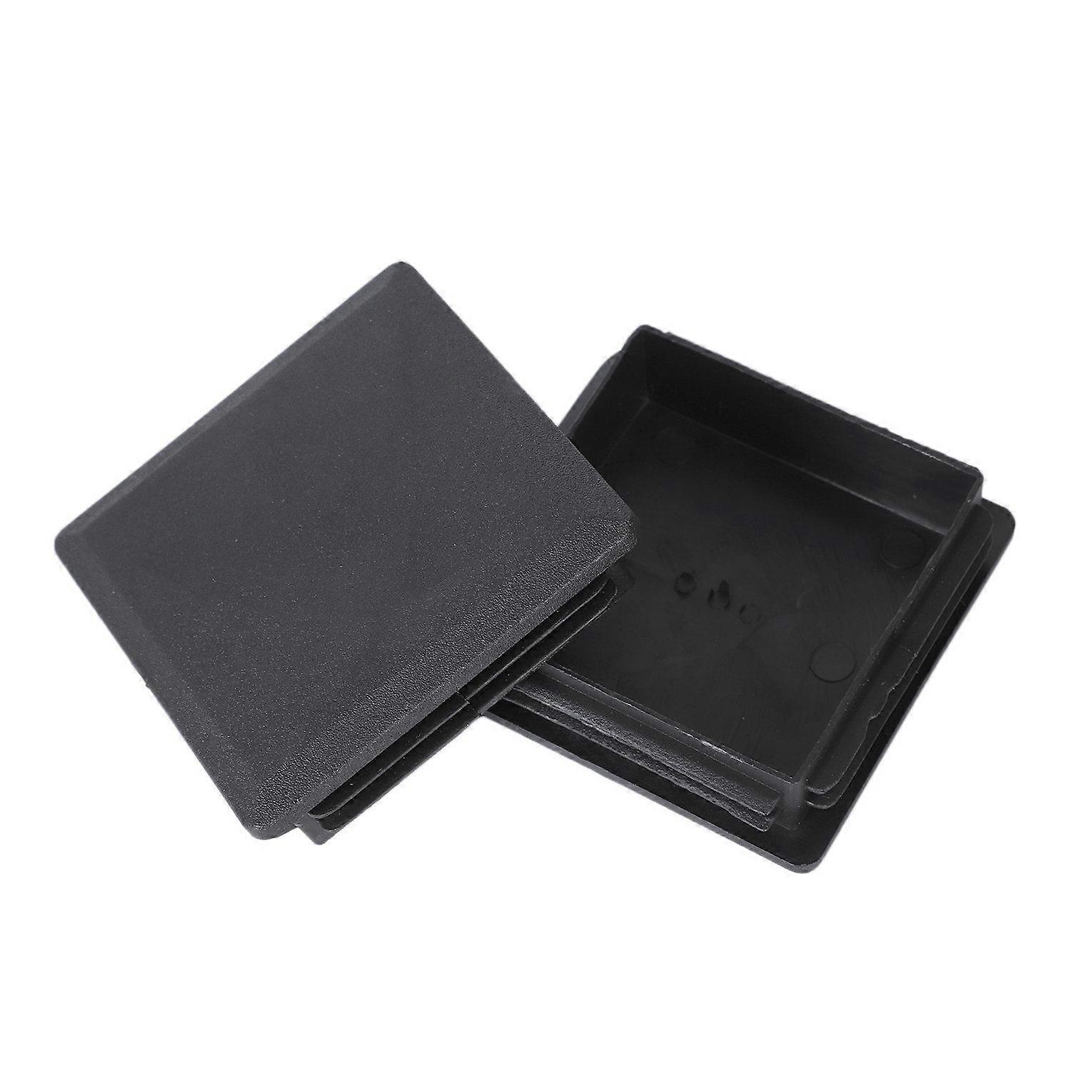 80mm x 80mm Square Plastic Caps Pipe Tube Inserts End Plug 2 Pieces