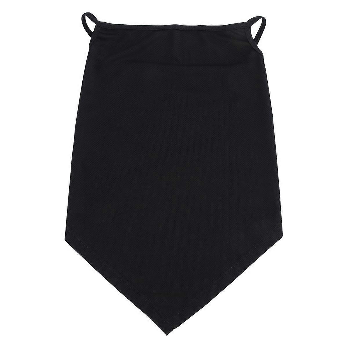 قناع الوجه الأسود في الهواء الطلق للاستخدام الوقائي 1 قطعة واقية من الشمس معلقة للأذن