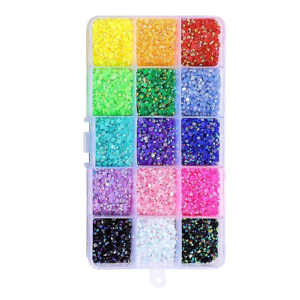 Manicure Charm Resin Nail Diamond for Nail Box Assorted Colors