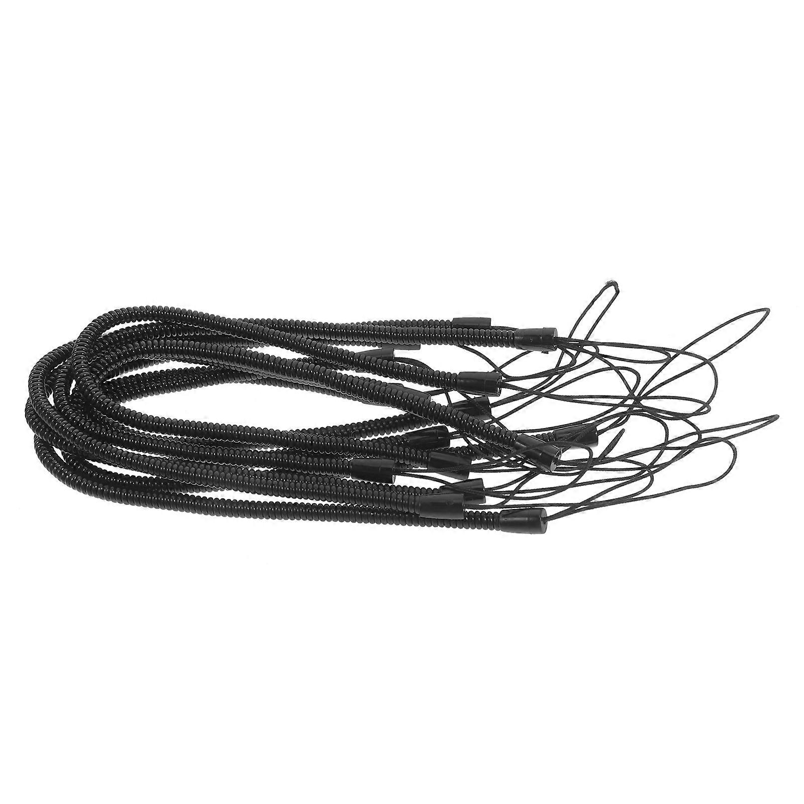 Pen Tether Plastic Coiled Stylus Lanyard for Convenience Use 20Pcs
