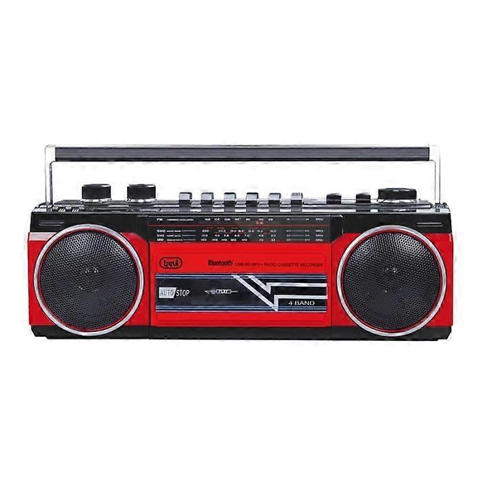 Portable Radio - TREVI - RR 501 BT - FM, MW, SW - Black/Red - Analog Tuner