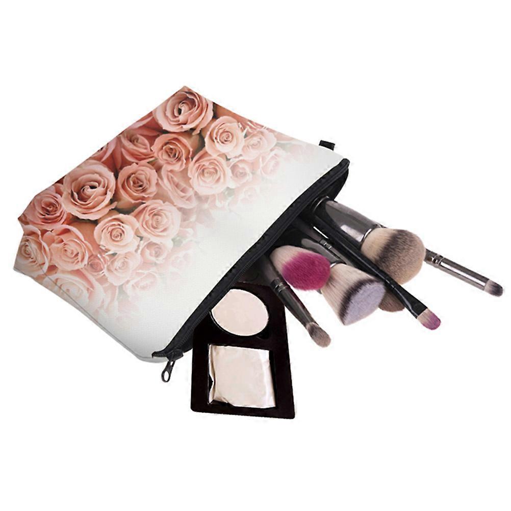 حقيبة مكياج نسائية مستحضرات التجميل مع سحاب الطباعة 1 قطعة للتخزين