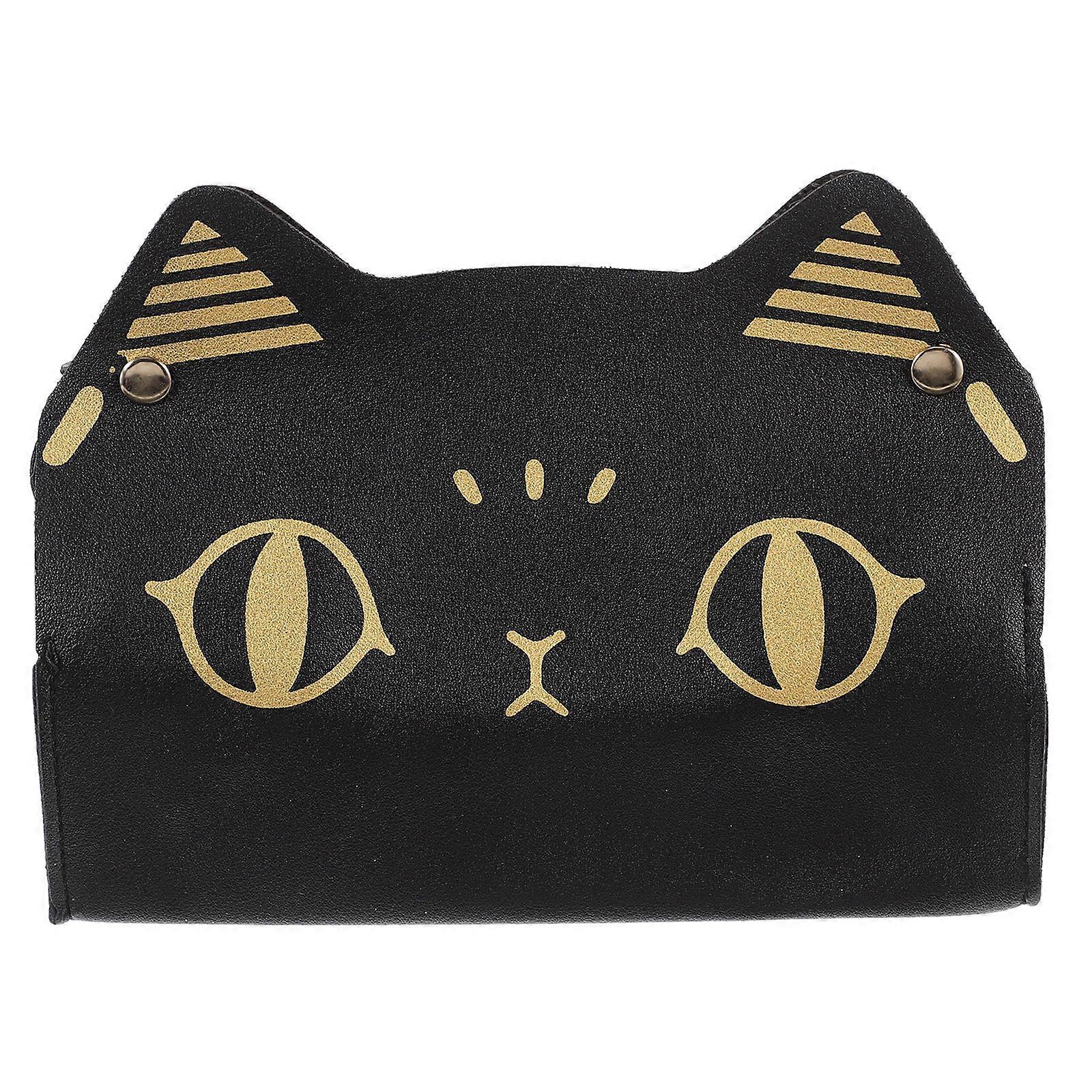 Napkin Ears Shape Hotel Room Car Desktop Black for Large Capacity 1Pack