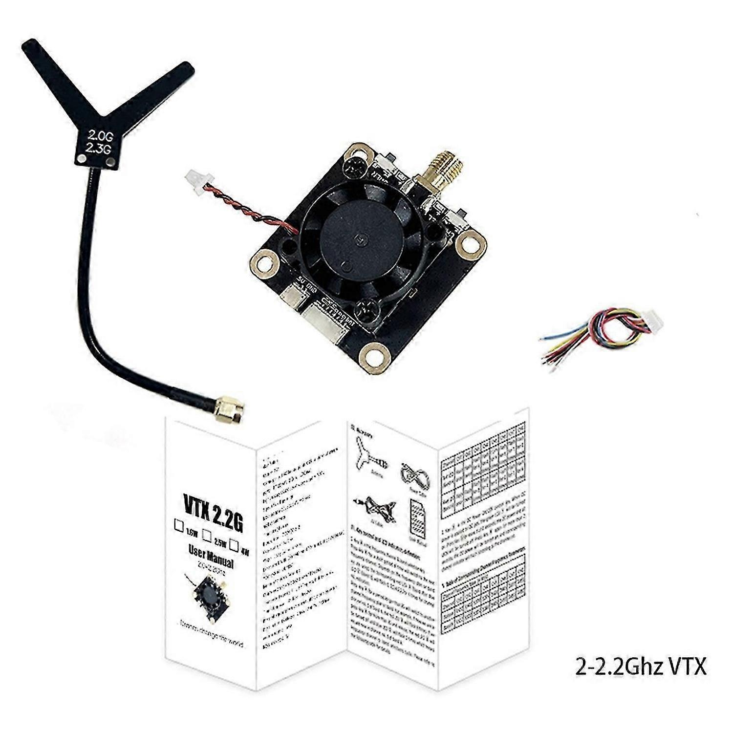 2G-2.2G 1.6W FPV VTX 8CH FPV Video Transmitter Module PAL/NTSC 7-36V for FatShark FPV Goggles