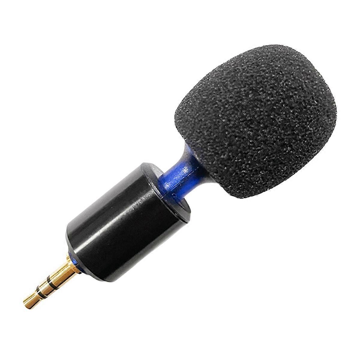 Mini Condenser Record Interview Vlog Mic for SLR Camera Black