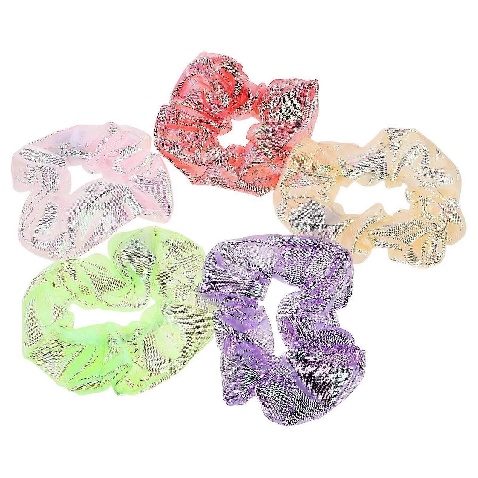 Decorative LED scrunchies set of 5