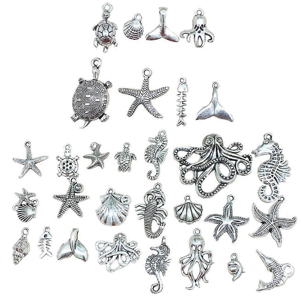 Unique Jewelry Charm DIY Necklace Making Set Includes 112Pcs