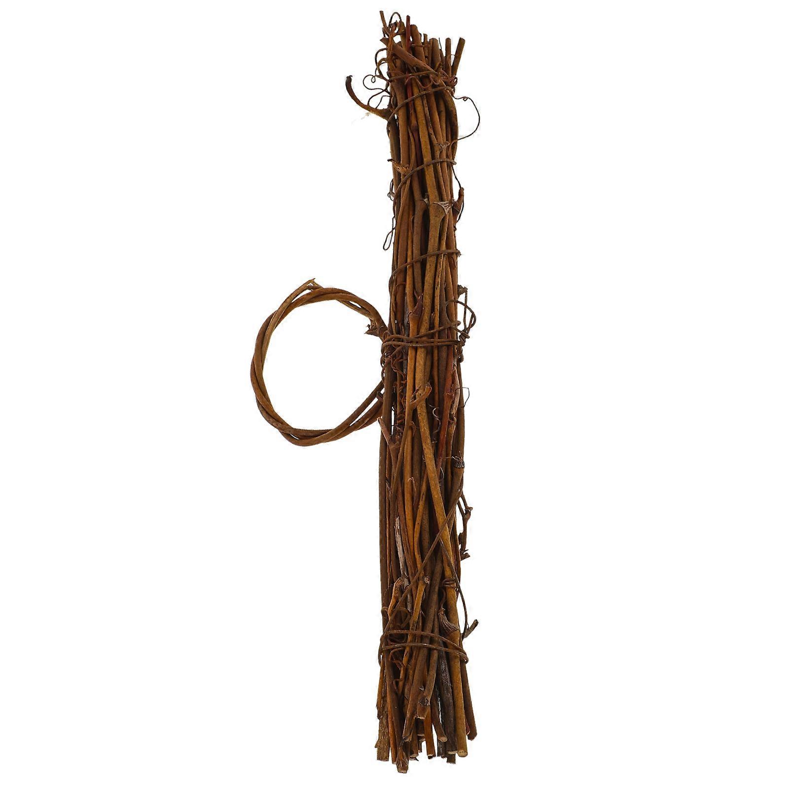 Light Brown Rattan Wreath Frame for DIY Home Decor 4Pcs Hanger Set