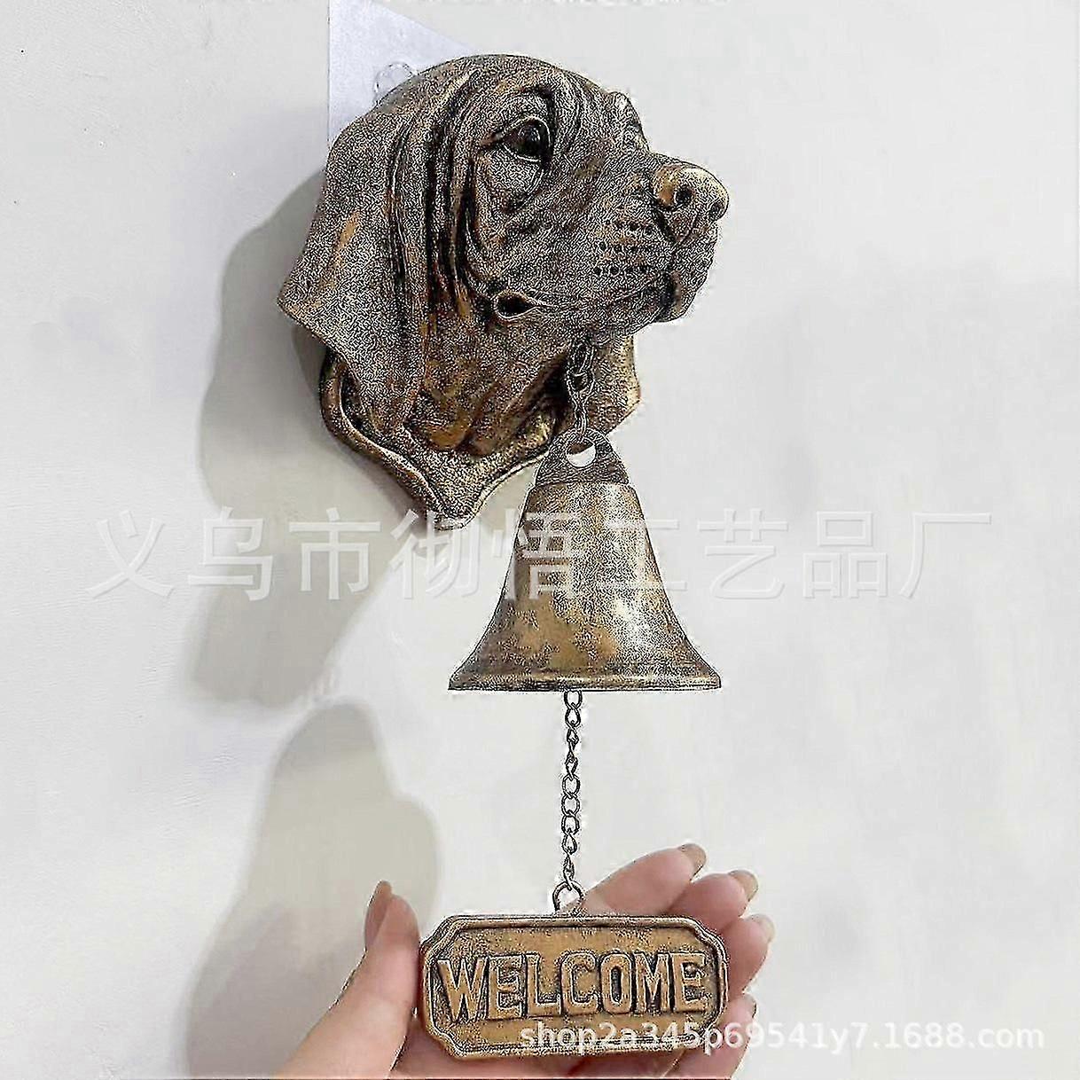 Retro German Shepherd Welcome Bell for Fun and Charming Door Notifications