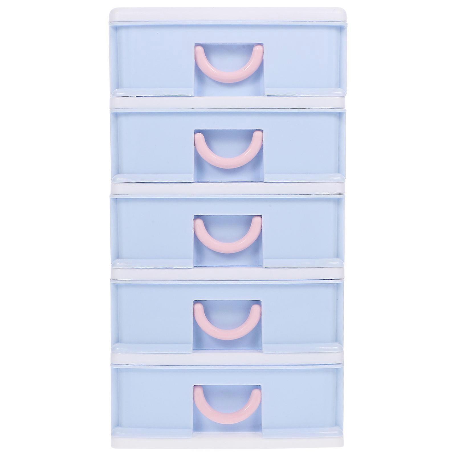 Plastic Desktop Organizer Box for Storage Use 2Pcs Set