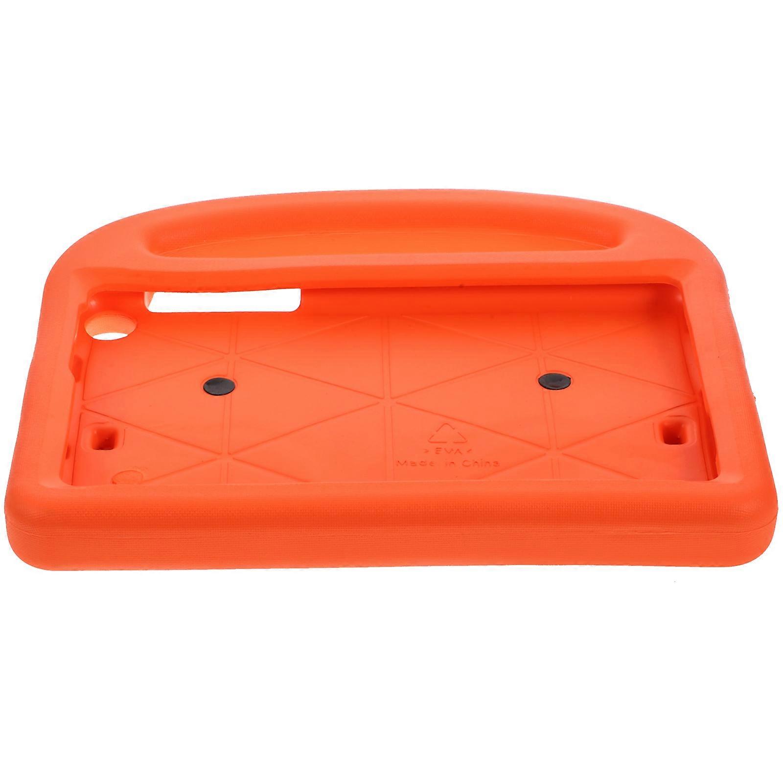 Shockproof Protective Tablet Case for Children Orange Eva Convertible Handle Stand 1Pcs