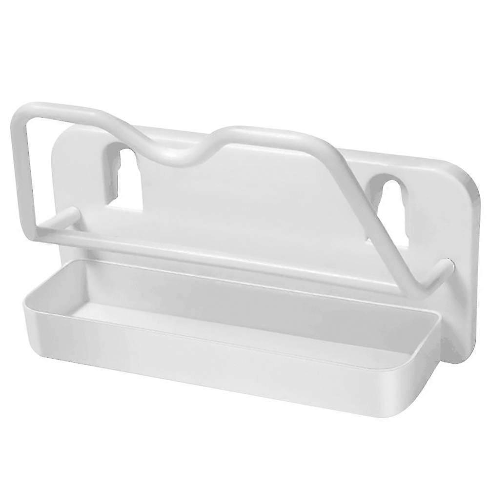 Creative Wall-Mounted Pot Lid Rack for Storage 3Pcs White Kitchen Shelf