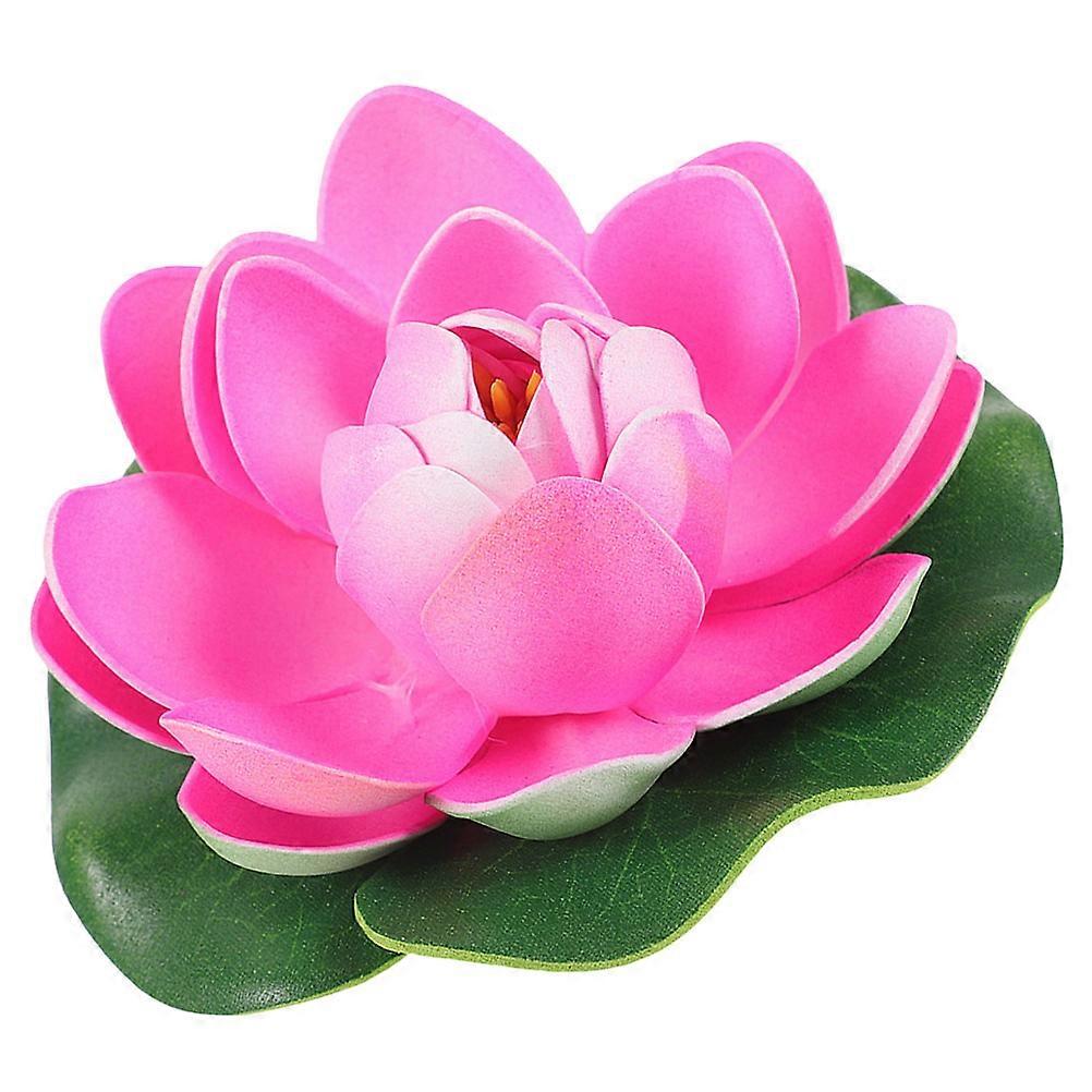 Simulated Lotus Flower Decor Floating Artificial Flower for Decoration 5Pcs