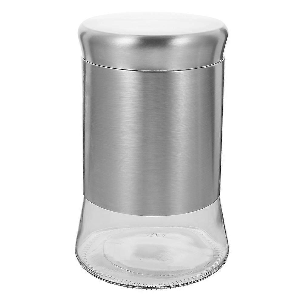 Rectangular Canisters 2Pcs Insect-Proof Kitchen Storage Jar Ideal For Restaurant Use Silver Color