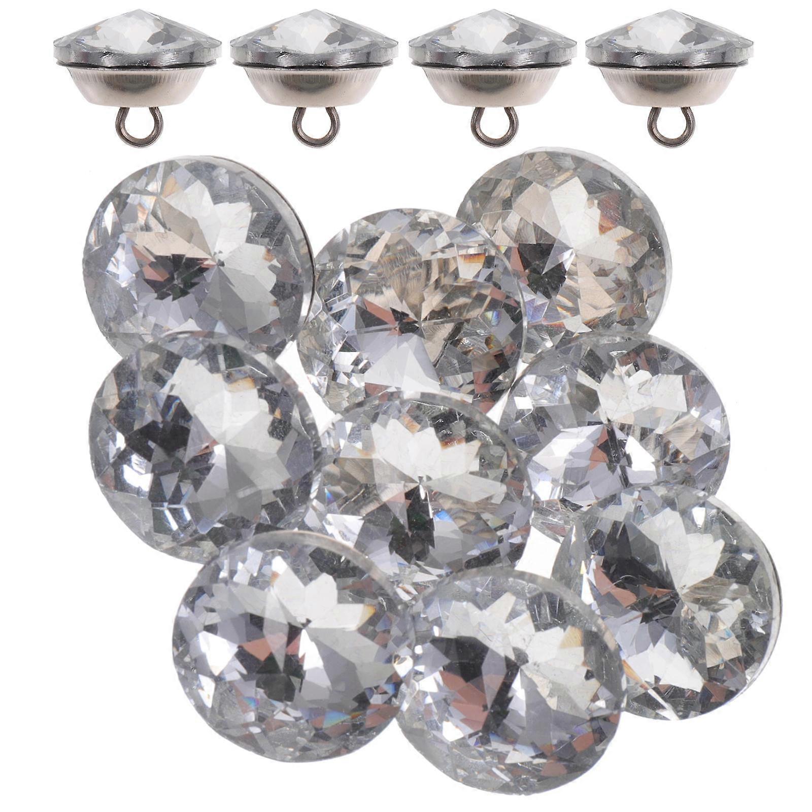 Decorative Crystal Button Tufting Accessories For DIY Enthusiasts Bed Headboard 40 Pcs Clear Crystal Design Home Decoration
