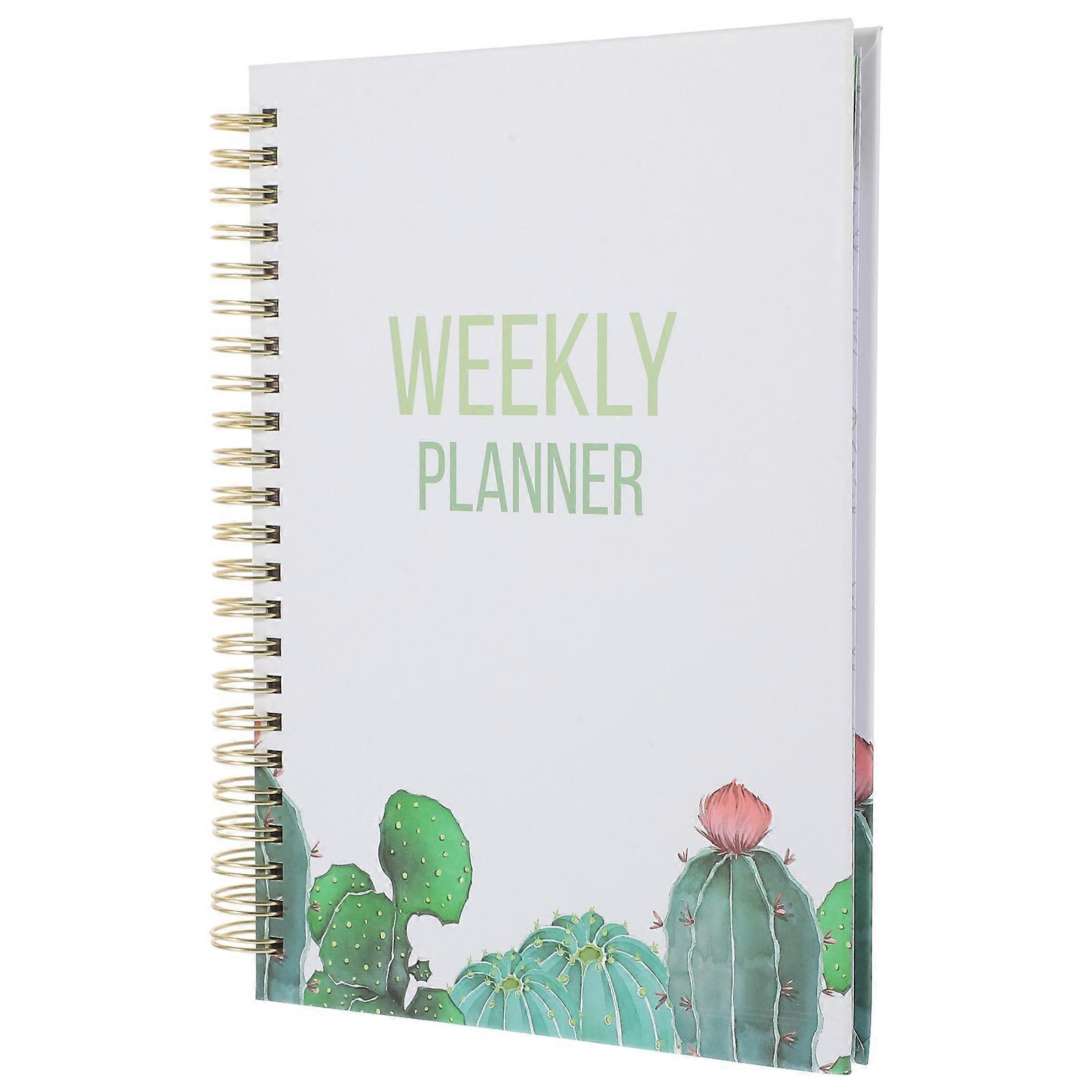 Hardcover Planner Book 3Pcs Organizing Tool For Academic Planning Office Use With Rectangular Shape