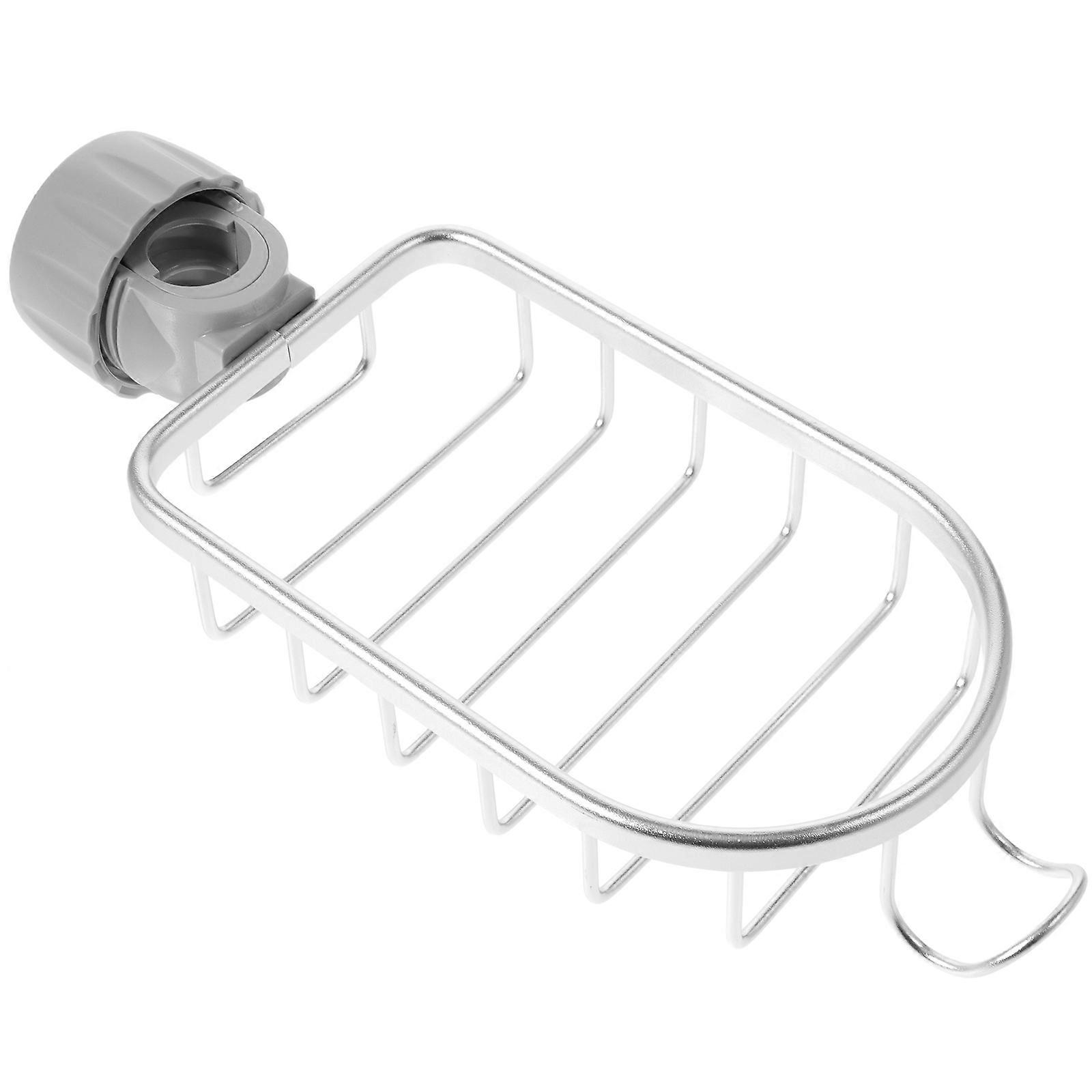 Sponge Draining Rack 5Pcs White Kitchen Organizer For Bathroom Storage 26.5X11CM Practical Design