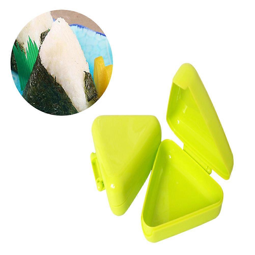 2Pcs Triangle Rice Ball Mold Set for Snack Making and Lunch Preparation in Light Green Color