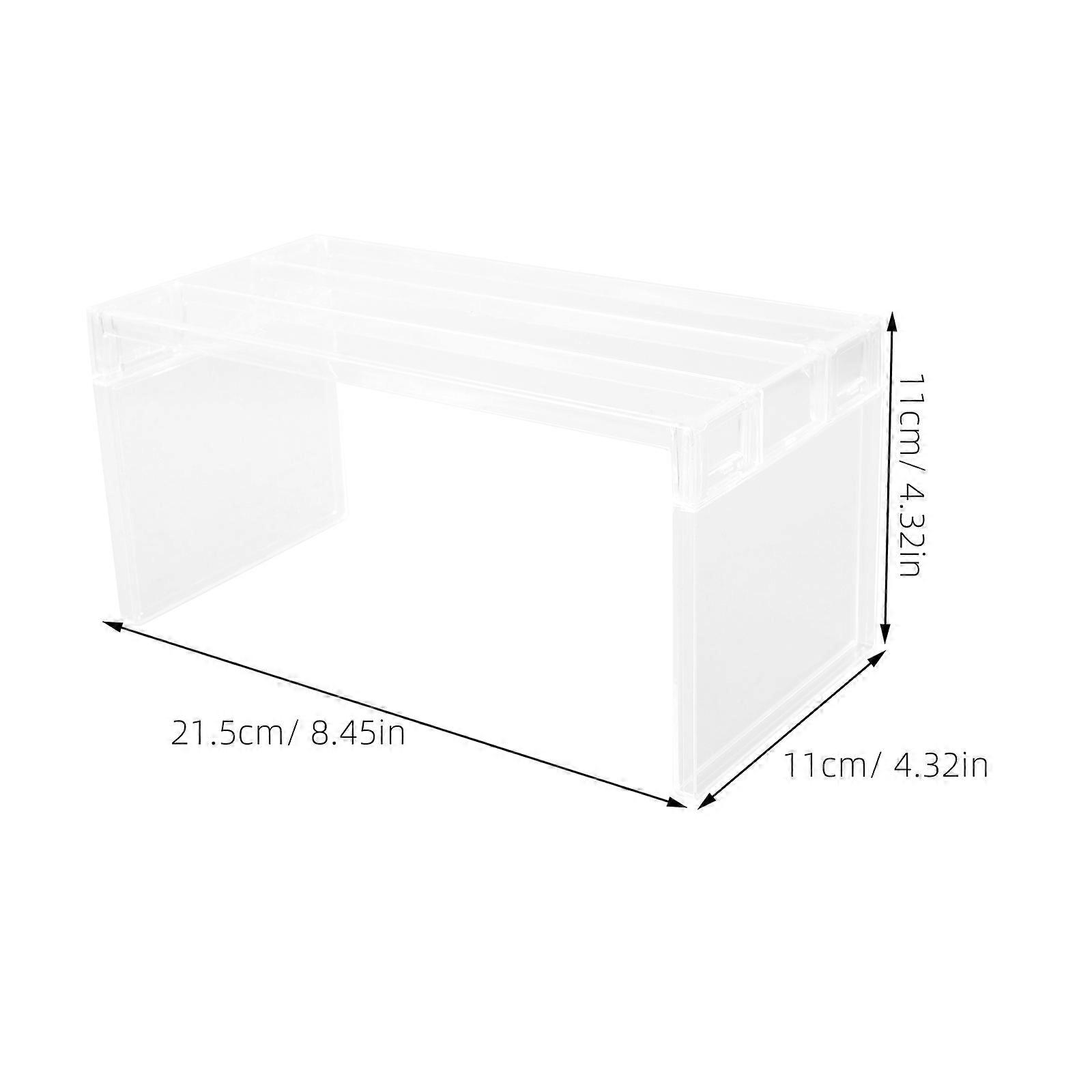 Freezer Partition Acrylic Divider for Fridge Storage Rack 2Pcs Set