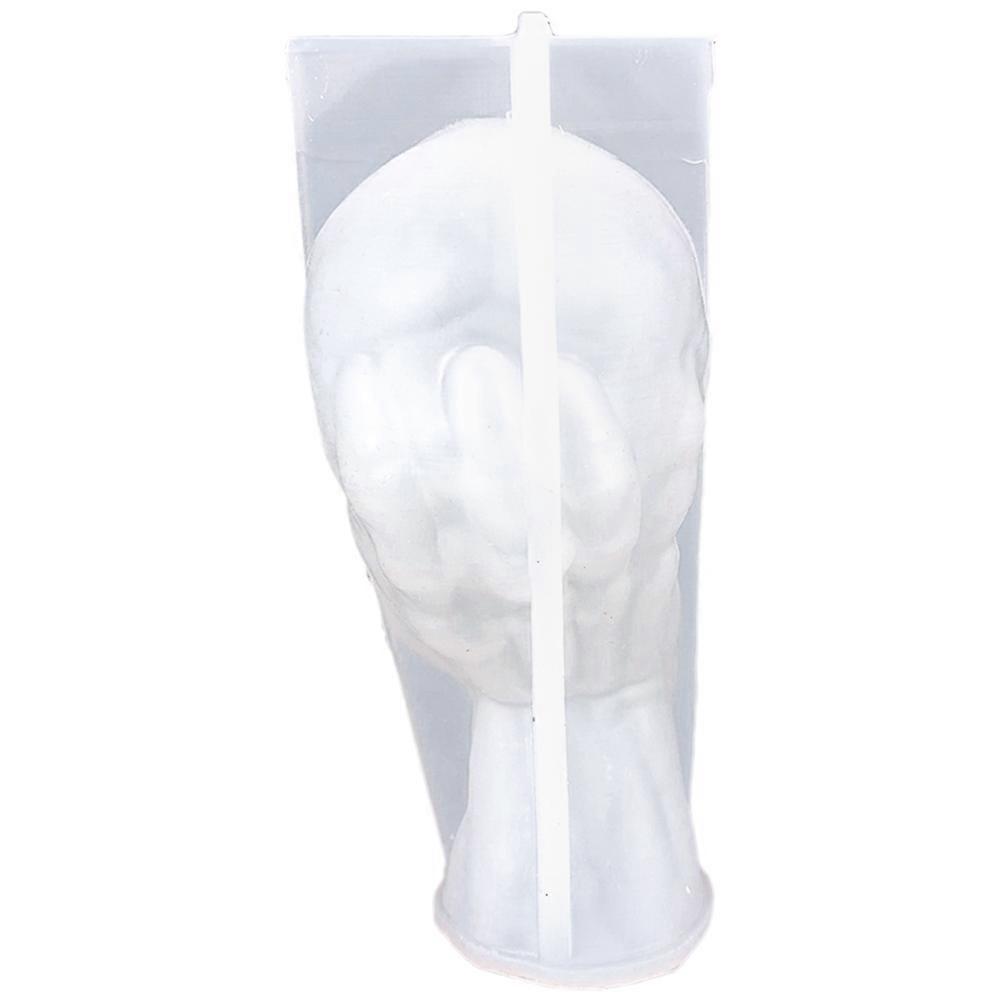 Halloween 3D Skull Shaped Mold 4Pcs Silicone Candle Making Tool for DIY Hobbyists with Non-stick Surface for Easy Cleaning