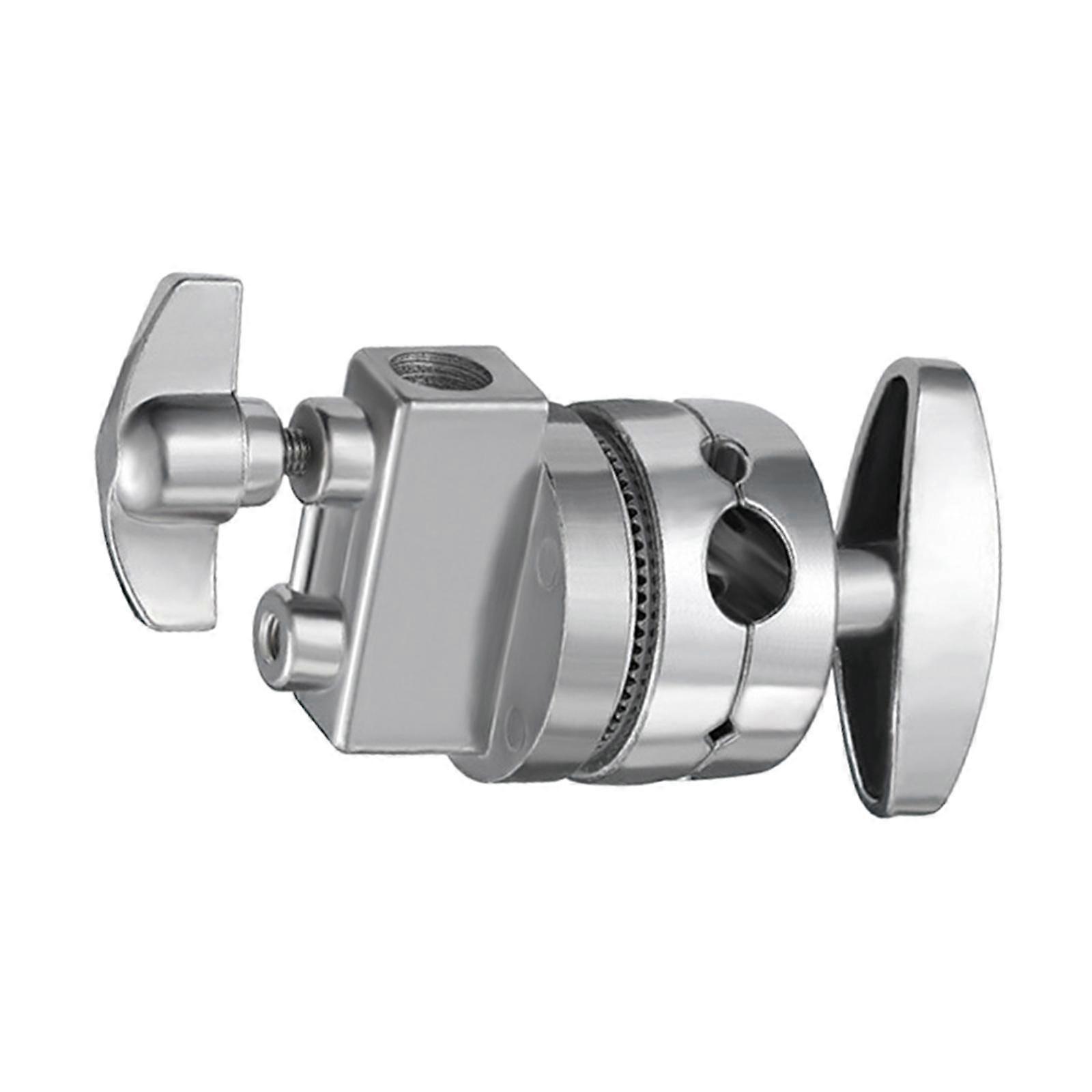 Grip Head for Light Stand Metal Universal Clamp for Backdrop Flash Reflector Argent