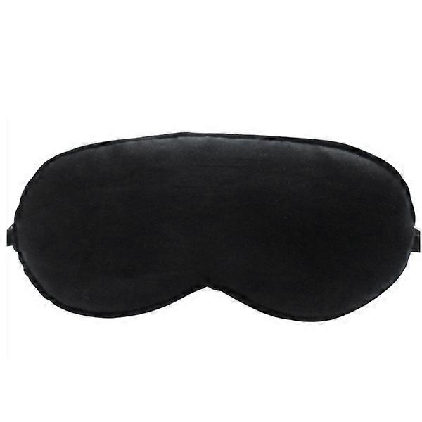 Sleeping Eye Mask Shade Blindfold 2Pcs with Adjustable Elastic Band Black