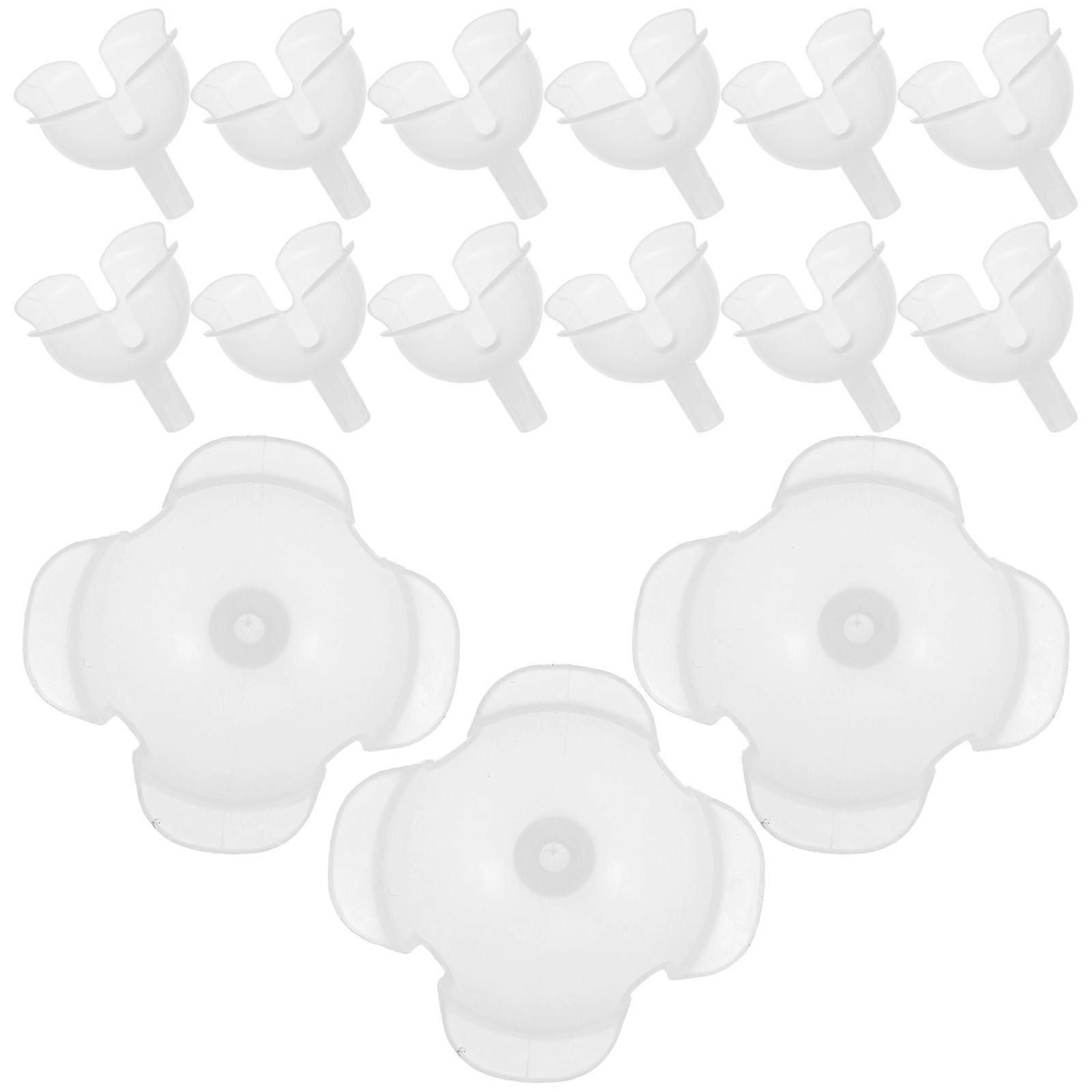 Plastic Chocolate Flower Holder for DIY Candy Packaging 400Pcs Clear