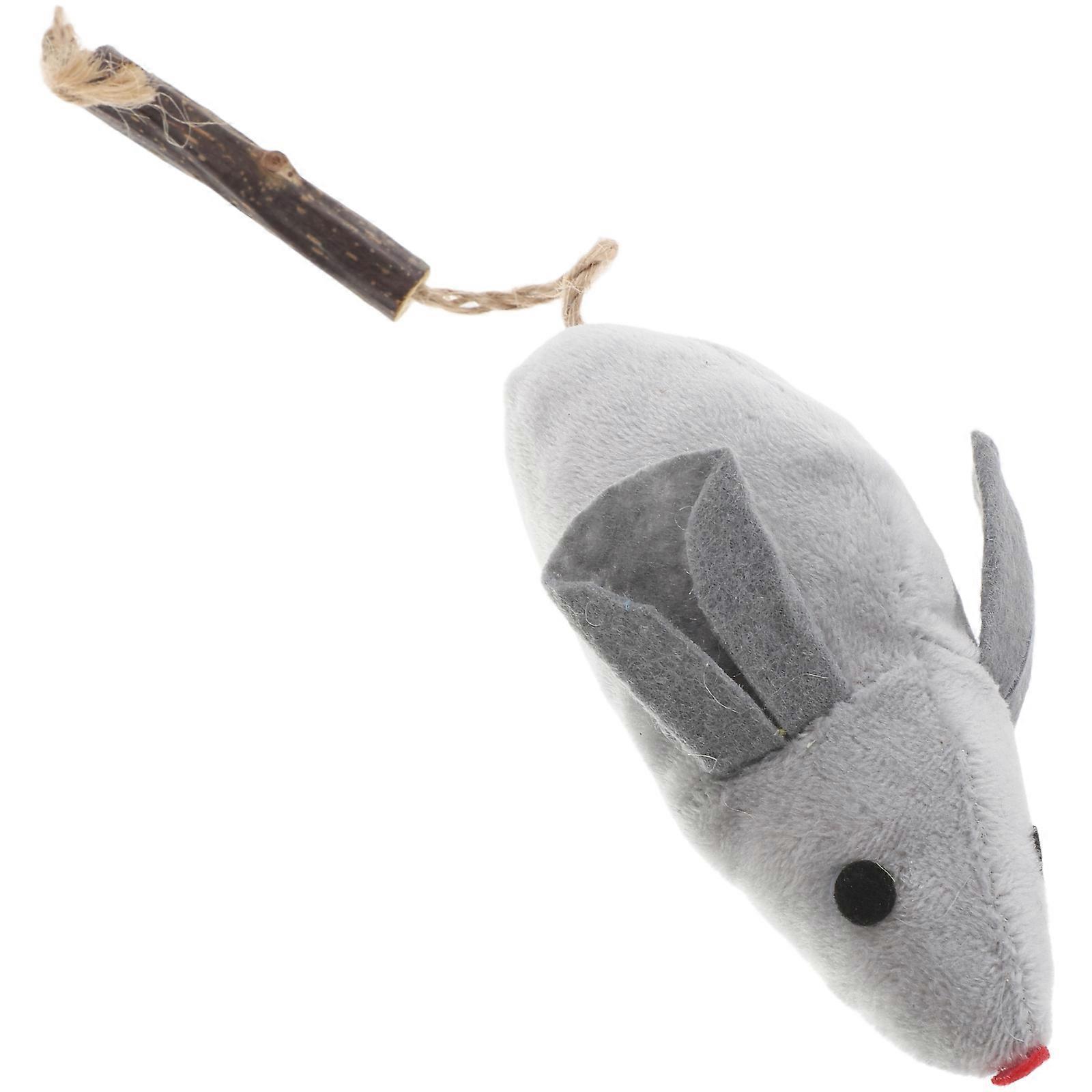 Fake Mouse Cat Toy Interactive Toy for Indoor Play Encourages Activity Flexible Material 1Set