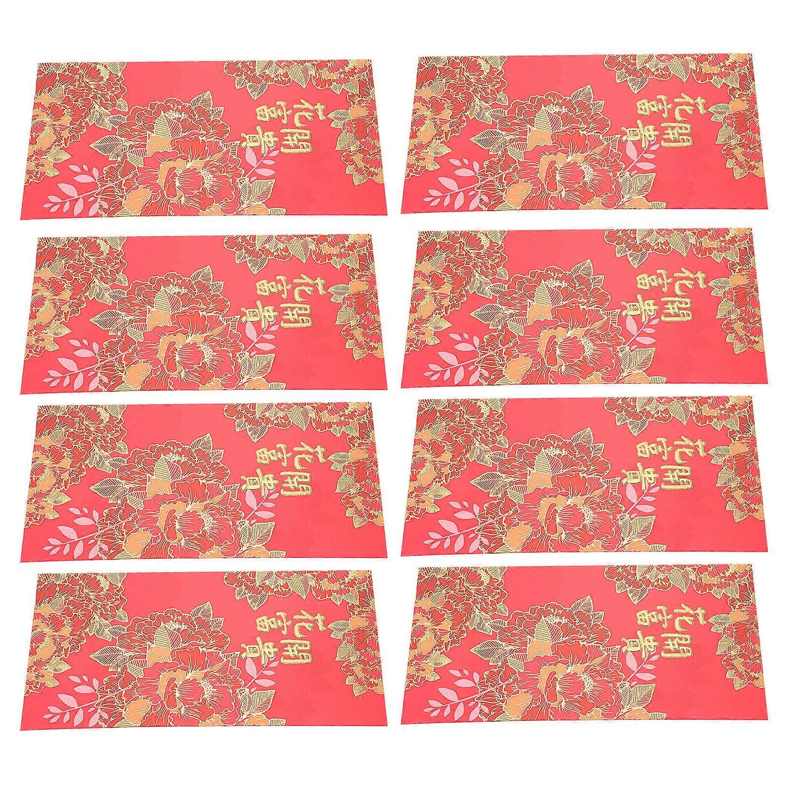 Festival Money Packets Red Envelope for Storage Use 12Pcs Set