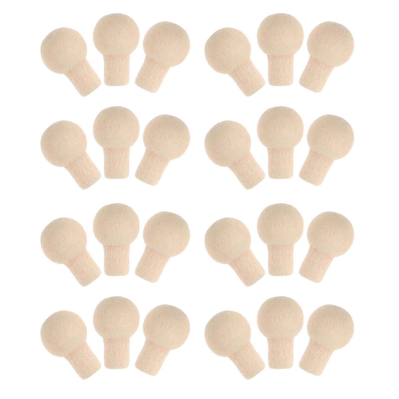 Mini House Handles Small Drawer Knobs for Kids Use 96Pcs Light Yellow