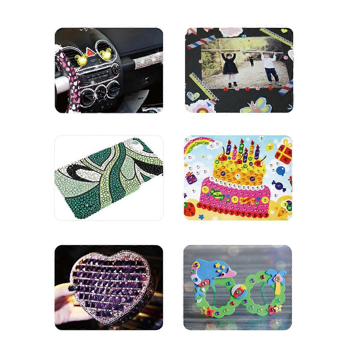 Jewel Stickers Self-Adhesive for Decoration Assorted Colors Shapes