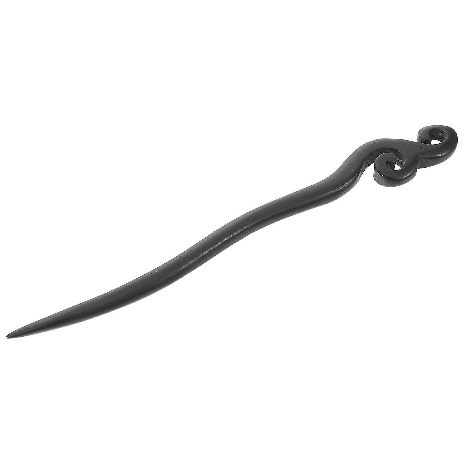 Handmade Wooden Hairpin Vintage Chinese Hair Pin for Women 2Pcs