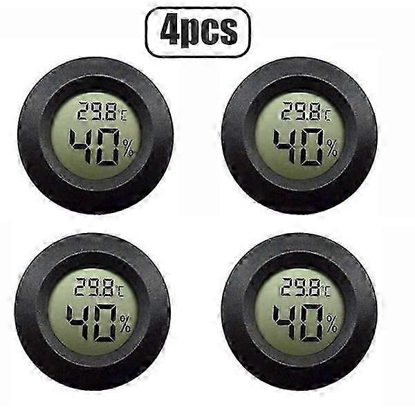 Mini LCD Display Digital Round Hygrometer Outdoor Freezer Indoor Temperature Tester