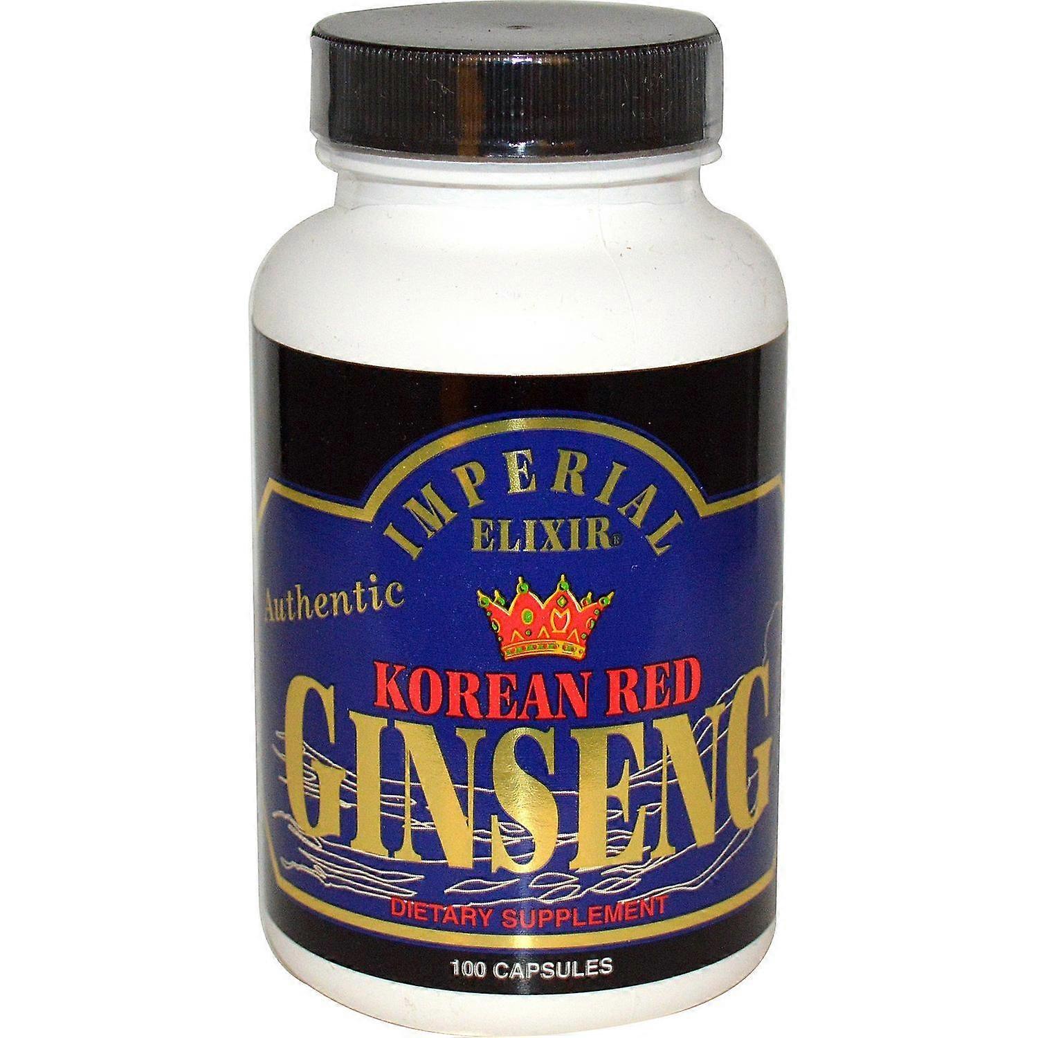 Elixir Imperial, Ginseng vermelho coreano, 100 Cápsulas