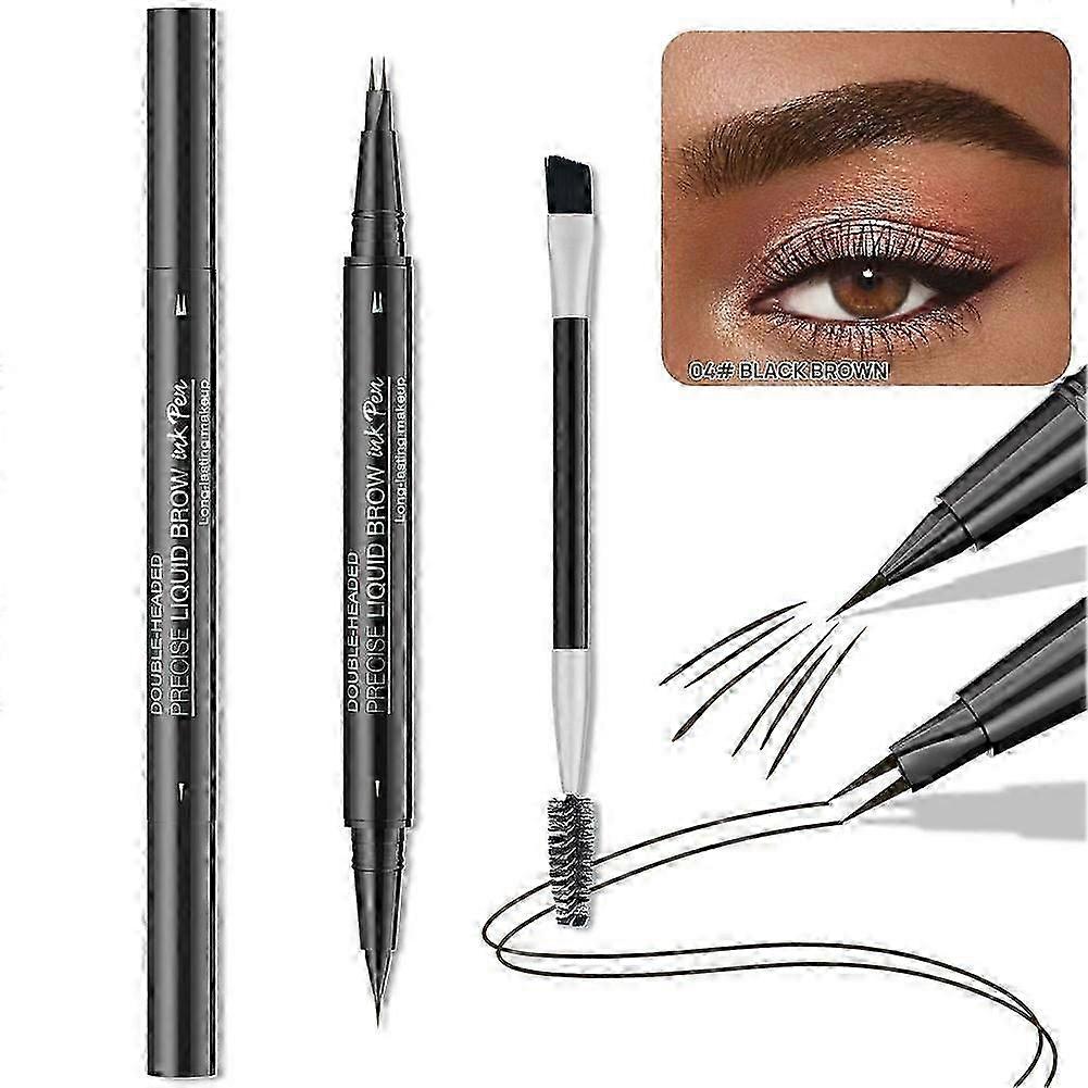 WakeAngel Waterproof And Non Smudging Double Headed Binary Eyebrow Pencil