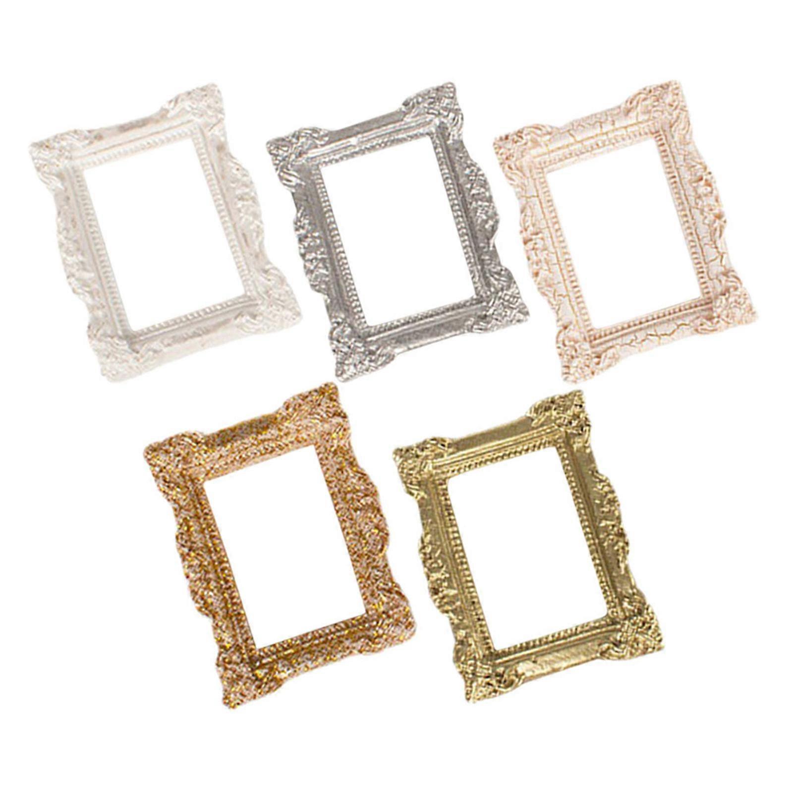 Mini Photo Frame Doll House Accessory for Decor 10Pcs Random